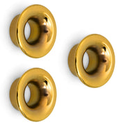 Plantex Knobs for Cabinet/Drawer Knobs/Round Knobs for Cabinets/Pull-Push Knob for Kitchen/Bedroom Drawer - Pack of 3 (Gold)