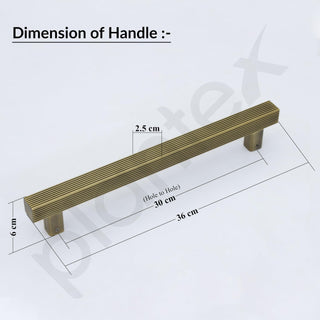 Plantex 14 Inch Main Door Handle/Pull-Push Handle for Door & Home Décor/3 Years Warranty Pack of 1 (236-Brass Antique Finish)
