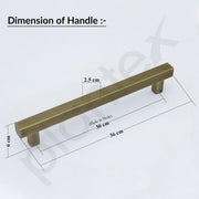 Plantex 14 Inch Main Door Handle/Pull-Push Handle for Door & Home DÃƒÂ©cor/3 Years Warranty Pack of 1 (236-Brass Antique Finish)