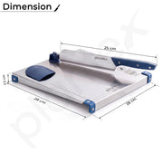 Plantex Stainless Steel Chopping Board with Knife/Heavy Duty Food Grade Steel Cut & Chop Board/Adjustable Cutting Guide with Knife Lock/Rust Proof Vegetable/Fruit - (Chrome & Blue) 