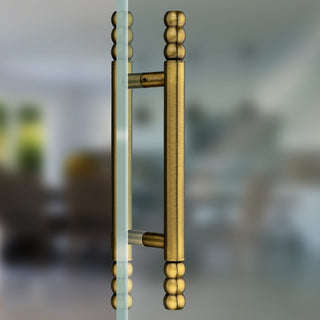 Plantex 14 inch Door Handle for Main Door/Heavy Duty Main Door Handle/Pull-Push Handles for Home/Office/Hotel- Pack of 1 (Brass Antique) - 3 Years Warranty