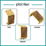 Plantex Heavy Duty Stainless Steel 4 inch Sofa Leg/Bed Furniture Leg Pair for Home/Furniture Sofa Legs for Table/Sofa Support Legs/Sofa Furniture Leg (Gold) Set of 4 Pcs