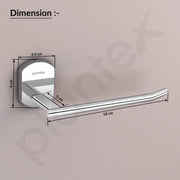Plantex Napkin Holder for Bathroom/Stainless Steel Towel Ring/Towel Hanger/Bathroom Accessories - Pack of 1 (Chrome)