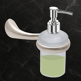 Plantex Smero Pure Brass Handwash Holder for Wash Basin/Liquid Soap Dispenser/Shampoo Dispenser - Effect (Satin Matt)