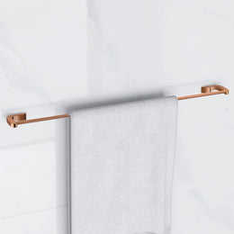 Plantex Smero Pure Brass Towel Hanger for Bathroom/Towel Stand/Single Towel Rod/Bathroom Accessories - Smart (24 Inch-PVD Rose Gold)