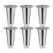 Plantex Sofa Legs/Sofa Stands for Legs/Legs for Furniture/Set of 6 pcs of Sofa Legs (Chrome)