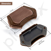 Plantex Drawer Kadi/3 Inch Chest Handle for Drawer/Rectangular Cabinet Kadi/Pull-Push Kadi for Home/Office Drawer - Pack of 4 (DTK-296, Rose Gold)