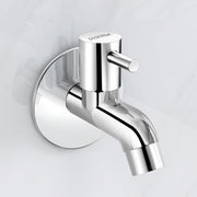 Plantex Pure Brass ICO-901 Water Tap for Bathroom with Water-Saving Technology Tap/Wall Mount Bib Tap with Wall Flange & Teflon Tape-7 Year Warranty(Chrome Finish)