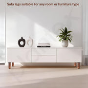 Plantex 4 Inch Sofa Leg for Bed Furniture/Aluminium Sofa Leg for Table/Support Legs/Furniture Leg - Pair of 2 (4 Piece) (DTS-77,Rose Gold)