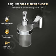 Plantex Liquid Soap Dispenser for Bathroom/Pure Brass Shampoo Dispenser/Handwash Dispenser/Bathroom Accessories - Pack of 1 (APS-DL-07, Chrome)