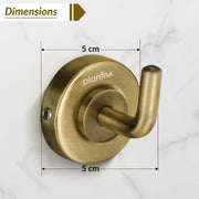 Plantex 304 Grade Stainless Steel Robe Hook/Cloth-Towel Hanger/Napkin Hanger/Bathroom Accessories - Daizy (Antique)