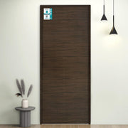 Plantex WPC Doors for Bathroom (25 mm - Thickness)/Waterproof and Termiteproof/2.5x7 Feet Wooden Finished Door for Home/Balcony/Office/Kitchen,Density-600 (30x84 inch,22 kg- Charcoal Oak), Black