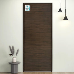 Plantex WPC Doors for Bathroom (25 mm - Thickness)/Waterproof and Termiteproof/2.5x7 Feet Wooden Finished Door for Home/Balcony/Office/Kitchen,Density-600 (30x84 inch,22 kg- Charcoal Oak), Black