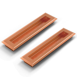 Plantex Sliding Door Handle/Concealed Handle for Sliding Door/160mm Concealed Handle for Wardrobe/Kitchen Cabinet - Pack of 2 (PVD Rose Gold)