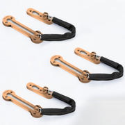 Plantex Door Chain Lock for Main Door/Door Safety Chain/Door Chain Latch/Door Lock for Kids Safety/Chain Lock for Door with Rubber Grip - Pack of 3 (Rose Gold)