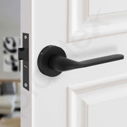 Plantex Pearl Mortise Door Lock for Balcony and Bathroom Door Lock/Keyless Pull Handle Set with Baby Latch (7060, Z-Black)