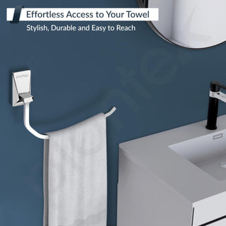 Plantex Rotatable 304 Stainless Steel Towel Hanger for Wash Basin/Towel Holder for Bathroom/Napkin Hanger/Bathroom Accessories - Crystal (Chrome)