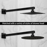 Plantex 24-Inch Shower Arm for Overhead Shower/Stainless Steel Shower Pipe/Wall Mount Bathroom Fitting with Â½-Inch Thread - Pack of 1 (Black)