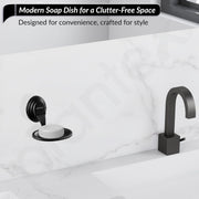 Plantex 304 Grade Stainless Steel Soap Dish/Soap Stand/Bathroom Soap Holder/Bathroom Accessories - Cubic (Black)