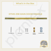Plantex Heavy Duty Door Handle/Door & Home Decor/36 inch Main Door Handle/Door Pull-Push Handle - Pack of 1 (Brass Antique & Gold)
