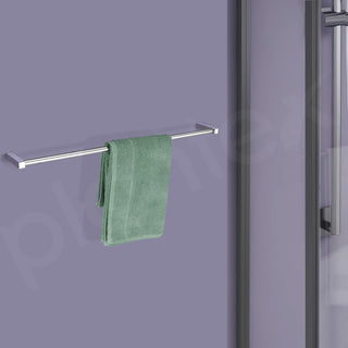 Plantex Stainless Steel Towel Hanger for Bathroom/Single Towel Rod/Towel Stand for Kitchen/Bathroom Accessories (24-inch) Chrome