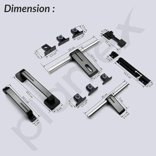 Plantex Stainless Steel Door Kit for Single Door/Door Accessories (10-inch Al-Drop,8-inch Latch,2 Handles,7-inch Tower Bolt and 4-inch Door Stopper-(Chrome & Z-Black)