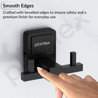 Plantex 304 Grade Stainless Steel Robe Hook/Wall Hooks for Hanging Clothes/Robe Hooks for Bathroom/Bathroom Accessories/Robe Hook Black - Darcy