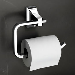 Plantex Paper Holder for Bathroom/Pure Brass Toilet Paper Holder/Tissue Paper Roll Holder/Bathroom Accessories - Pack of 1 (APS-DL-09, Chrome)