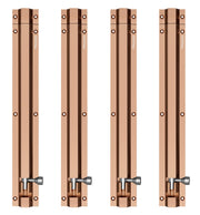 Plantex Stainless Steel 12 inch Tower Bolt/Tower Bolt for Home,Offices Doors and Windows/Tower Bolt for Main Door/Door Latch/Kundi/Chitakini/Door Latch for Windows (Rose Gold, Pack of 4)