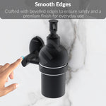 Plantex Liquid Soap Dispenser for Bathroom/304 Grade Stainless Steel Wall Mount handwash Dispenser/Shampoo Dispenser/Bathroom Accessories - Oreva (Black)