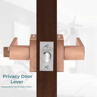Plantex Brass, Zinc New Age Bathroom Door Locks/Key-Less Door Lock Set for Bedroom/Balcony/Storeroom with - Reversible Design (Copper Antique, 30mm to 50mm Door Range)