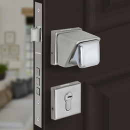 Plantex Heavy Duty Door Lock/Stainless Steel Main Door Mortise Lock Handle/Handle Set for Home/Office/Door (Satin White & Chrome)
