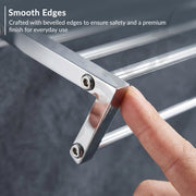 Plantex 304 Grade Stainless Steel Towel Hanger for Bathroom/Towel Rack/Towel Rod/Bathroom Accessories -Decan (24-inch - Chrome)