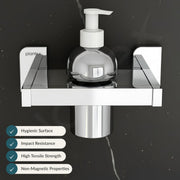 Plantex 304 Grade Stainless Steel Liquid Soap Dispenser for Bathroom/Shampoo Dispenser/Handwash Dispense/Bathroom Accessories - (Rolex, Chrome)