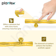 Plantex Door Handle/200mm Main Door Handle for Wooden Door/Pull-Push Handle for Main Door/Door Accessories - Pack of 1 (611, PVD Gold)