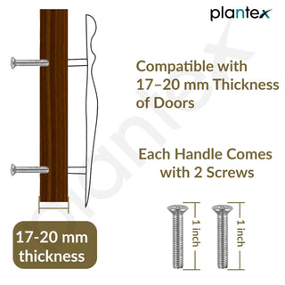 Plantex Cabinet Handle/96mm Handle for Cabinet/Wardrobe Handle/Door Pull-Push Handle for Home/Office - Pack of 1 (Brass Antique)