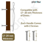Plantex Cabinet Handle/Kitchen Cabinet Door Handle/Wardrobe/224 mm Cupboard Handle/Door Pull-Push Handle for Home/Office - Pack of 2 (Brass Antique)