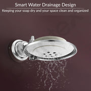 Plantex 304 Grade Stainless Steel Soap Dish/Soap Stand/Bathroom Soap Holder/Bathroom Accessories Skyllo (Chrome)