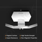 Plantex Robe Hook for Bathroom/304 Grade Stainless Steel Cloth Hanging Hook/Bath Towel Hook/Bathroom Accessories - Pack of 1 (Delta - 2805, Chrome)