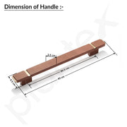 Plantex 12 Inch Main Door Handle/Aluminium Handle for Door/Pull-Push Handle for Home/Office/3 Years Warranty By Plantex - Pack of 1 (APS-613, Rose Gold)