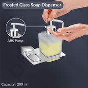 Plantex Smero Pure Brass Made Hand Wash Holder for Wash Basin/Liquid Soap Dispenser/Shampoo Dispenser - Arrete (Chrome)