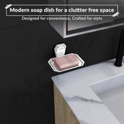 Plantex Soap Holder for Bathroom/304 Grade Stainless Steel Soap Case/Single Soap Dish/Soap Stand/Bathroom Accessories - Pack of 1 (PM-2403, Chrome)