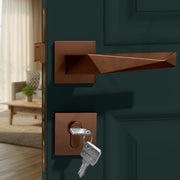 Plantex Door Lock for Home/Main Door Lock Set/Mortise Lock Set with Brass Lock Body & Cylinder (7129, PVD Choco)