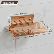 Plantex Stainless Steel Soap Holder for Bathroom/Wall Mounted Soap Holder/Soap Dish/Bathroom Accessories (Rose Gold)