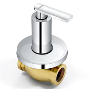 Plantex Pure Brass BAL-506 Concealed Stop Cock/Concealed Stop Valve Tap For Bathroom With Teflon Tape & Brass Adjustable Wall Flange â€“ 15 mm (Mirror-Chrome Finish)