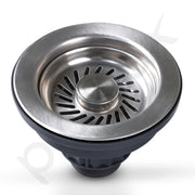 Plantex Coupling for Kitchen Sink/304 Grade Stainless Steel Waste Coupling/Round Shape Coupling - Pack of 1 (Matt Finish)