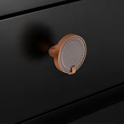 Plantex Knobs for Drawers/Drawer Knobs/Round Knob for Cabinets/Pull-Push Knob for Kitchen/Bedroom/Drawer - Pack of 1 (Rose Gold & Satin Black)