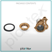 Plantex Solid Brass Door Lens/Door Eye Viewer/Eye Hole for Main Door/180 Degree Ultra Clear Door Viewer for Safe and Secure Home/Office/Hotel - Pack of 2 (Rose Gold)