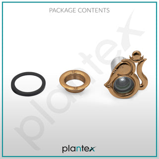 Plantex Solid Brass Door Lens/Door Eye Viewer/Eye Hole for Main Door/180 Degree Ultra Clear Door Viewer for Safe and Secure Home/Office/Hotel - Pack of 2 (Rose Gold)
