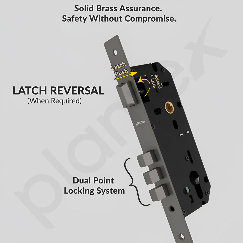 Plantex Door Lock for Home/Main Door Lock Set with 3 Years Warranty ...